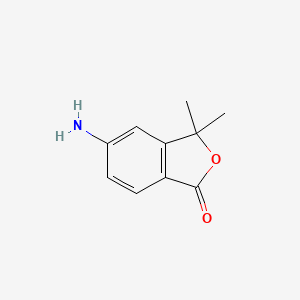 5-Amino-3,3-dimethylisobenzofuran-1(3H)-one chemical structure (CAS 217196-57-1)