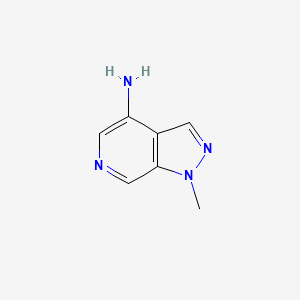 1-Methyl-1H-pyrazolo[3,4-c]pyridin-4-amine chemical structure (CAS 2172072-40-9)