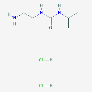 1-(2-Aminoethyl)-3-isopropylurea dihydrochloride chemical structure (CAS 2172475-78-2)