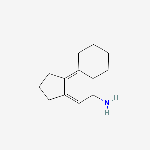 2,3,6,7,8,9-Hexahydro-1H-cyclopenta[a]naphthalen-5-amine chemical structure (CAS 2172947-68-9)