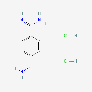 4-(Aminomethyl)benzimidamide dihydrochloride chemical structure (CAS 217313-79-6)