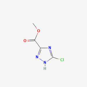 Methyl 5-chloro-4H-1,2,4-triazole-3-carboxylate chemical structure (CAS 21733-05-1)