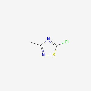 5-Chloro-3-methyl-1,2,4-thiadiazole chemical structure (CAS 21734-85-0)