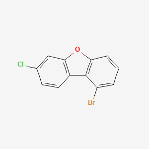 1-Bromo-7-chlorodibenzo[b,d]furan chemical structure (CAS 2173555-52-5)