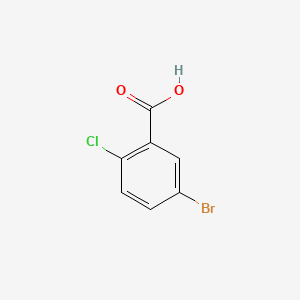 5-Bromo-2-chlorobenzoic acid chemical structure (CAS 21739-92-4)
