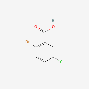 2-Bromo-5-chlorobenzoic acid chemical structure (CAS 21739-93-5)