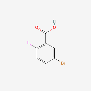 5-Bromo-2-iodobenzoic acid chemical structure (CAS 21740-00-1)