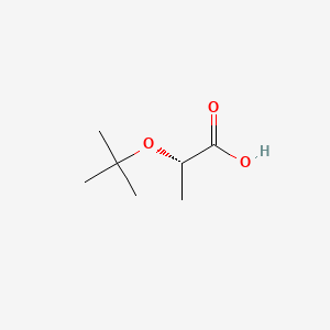 (S)-2-(tert-Butoxy)propanoic acid chemical structure (CAS 21753-53-7)