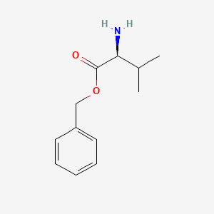 (S)-Benzyl 2-amino-3-methylbutanoate chemical structure (CAS 21760-98-5)