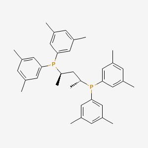 (2R,4R)-Pentane-2,4-diylbis(bis(3,5-dimethylphenyl)phosphine) chemical structure (CAS 217648-63-0)