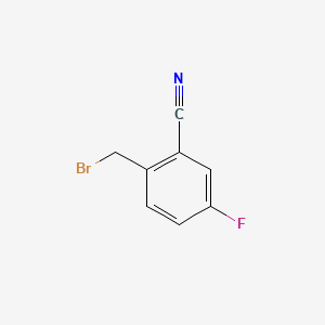 2-(Bromomethyl)-5-fluorobenzonitrile chemical structure (CAS 217661-27-3)