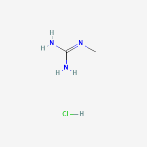 1-Methylguanidine hydrochloride chemical structure (CAS 21770-81-0)