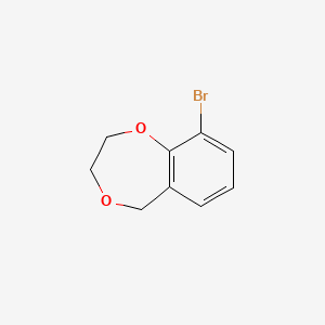 9-Bromo-2,3-dihydro-5H-benzo[e][1,4]dioxepine chemical structure (CAS 2177263-75-9)