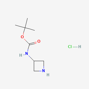 tert-Butyl azetidin-3-ylcarbamate hydrochloride chemical structure (CAS 217806-26-3)