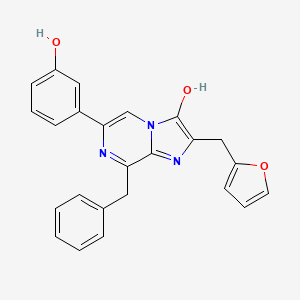 8-Benzyl-2-(furan-2-ylmethyl)-6-(3-hydroxyphenyl)imidazo[1,2-a]pyrazin-3(7H)-one chemical structure (CAS 2179052-10-7)