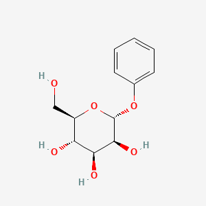 (2R,3S,4S,5S,6R)-2-(Hydroxymethyl)-6-phenoxytetrahydro-2H-pyran-3,4,5-triol chemical structure (CAS 21797-50-2)