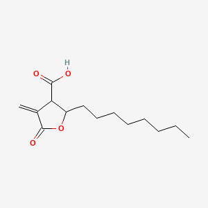 4-Methylene-2-octyl-5-oxotetrahydrofuran-3-carboxylic acid chemical structure (CAS 218137-86-1)