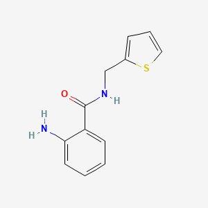 2-Amino-N-(thiophen-2-ylmethyl)benzamide chemical structure (CAS 218158-03-3)