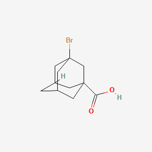 3-Bromoadamantane-1-carboxylic acid chemical structure (CAS 21816-08-0)