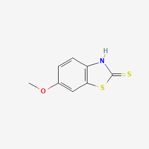 6-Methoxybenzo[d]thiazole-2(3H)-thione chemical structure (CAS 2182-73-2)