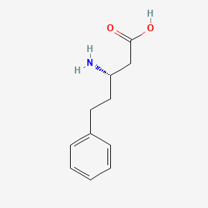 (S)-3-Amino-5-phenylpentanoic acid chemical structure (CAS 218278-62-7)