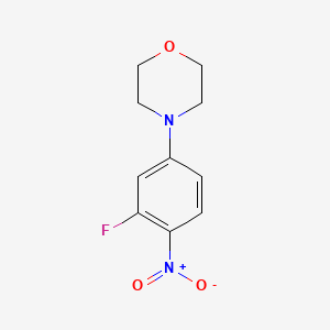 4-(3-Fluoro-4-nitrophenyl)morpholine chemical structure (CAS 218301-62-3)