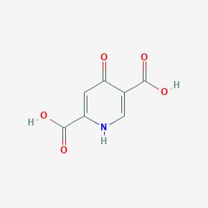 4-Hydroxypyridine-2,5-dicarboxylic acid chemical structure (CAS 2183489-21-4)