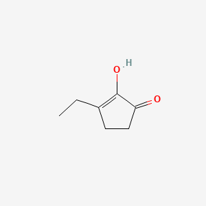 3-Ethyl-2-hydroxy-2-cyclopenten-1-one chemical structure (CAS 21835-01-8)