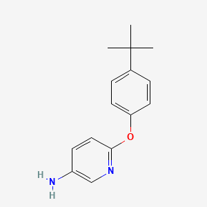 6-(4-(tert-Butyl)phenoxy)pyridin-3-amine chemical structure (CAS 218457-67-1)