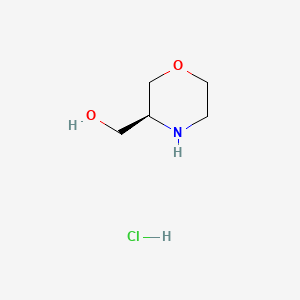 (S)-Morpholin-3-ylmethanol hydrochloride chemical structure (CAS 218594-79-7)