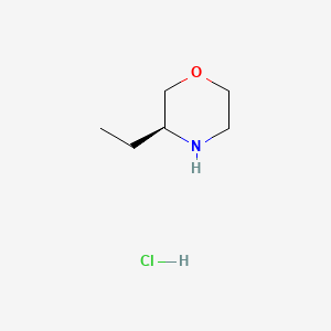 (S)-3-Ethylmorpholine hydrochloride chemical structure (CAS 218594-88-8)