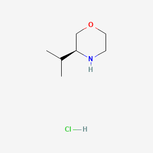 (S)-3-Isopropylmorpholine hydrochloride chemical structure (CAS 218595-15-4)