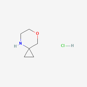 7-Oxa-4-azaspiro[2.5]octane hydrochloride chemical structure (CAS 218595-22-3)