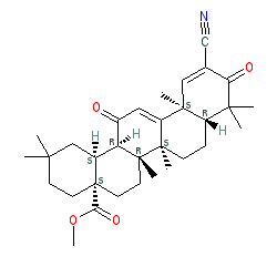 Bardoxolone methyl chemical structure (CAS 218600-53-4)
