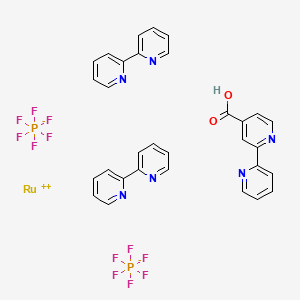 [Ru(bpy)2([2,2'-bipyridine]-4-carboxylic acid)][PF6]2 chemical structure (CAS 218600-82-9)