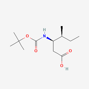 Boc-β-HoIle-OH chemical structure (CAS 218608-82-3)