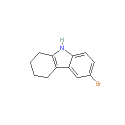 6-Bromo-2,3,4,9-tetrahydro-1H-carbazole chemical structure (CAS 21865-50-9)