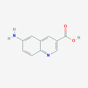 6-Aminoquinoline-3-carboxylic acid chemical structure (CAS 21872-88-8)