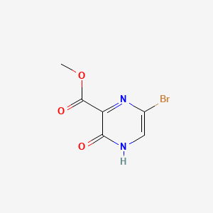 Methyl 6-bromo-3-hydroxypyrazine-2-carboxylate chemical structure (CAS 21874-61-3)