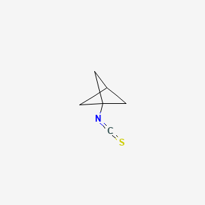 1-isothiocyanatobicyclo[1.1.1]pentane chemical structure (CAS 2187435-29-4)