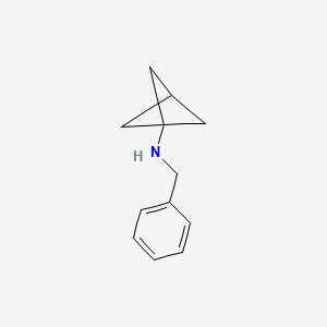 N-Benzylbicyclo[1.1.1]pentan-1-amine chemical structure (CAS 2187435-42-1)