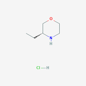 (R)-3-Ethylmorpholine hydrochloride chemical structure (CAS 218785-38-7)