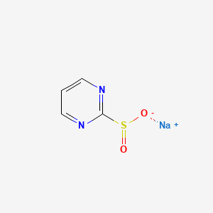 Sodium pyrimidine-2-sulfinate chemical structure (CAS 2188151-68-8)