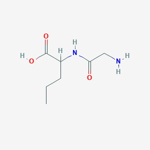 2-(2-Aminoacetamido)pentanoic acid chemical structure (CAS 2189-27-7)