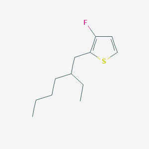 2-(2-Ethylhexyl)-3-fluorothiophene chemical structure (CAS 2189704-71-8)