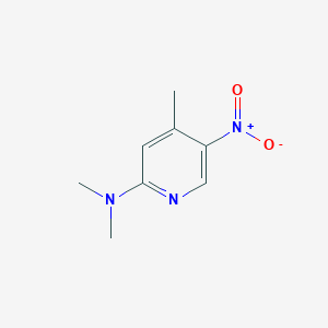 N,N,4-Trimethyl-5-nitropyridin-2-amine chemical structure (CAS 21901-43-9)
