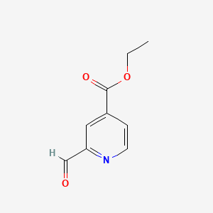 Ethyl 2-formylisonicotinate chemical structure (CAS 21908-08-7)