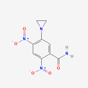 5-(Aziridin-1-yl)-2,4-dinitrobenzamide chemical structure (CAS 21919-05-1)