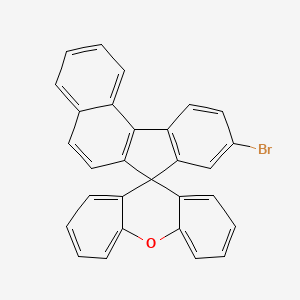 9-Bromospiro[benzo[c]fluorene-7,9'-xanthene] chemical structure (CAS 2192306-77-5)