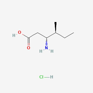 H-β-HoIle-OH.HCl chemical structure (CAS 219310-10-8)